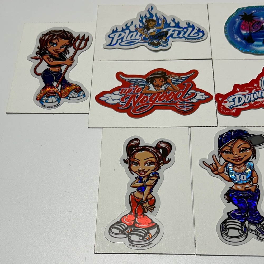 Lot of 12 Vintage Aztlan Graphics "Half Pints" Vending Machine Stickers CEI SS3 - Picture 3 of 12